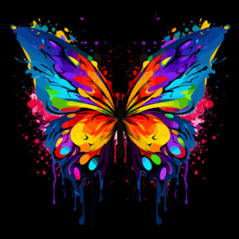 Colorful Butterfly 1 - Women's Premium Cotton T-Shirt Design
