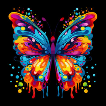 Colorful Butterfly 3 - Unisex Premium Fleece Hooded Sweatshirt Design