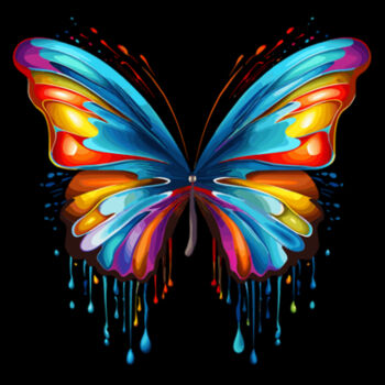 Colorful Butterfly 6 - Women's Premium Cotton T-Shirt Design