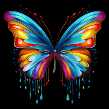 Colorful Butterfly 6 - Unisex Premium Fleece Crew Sweatshirt Design