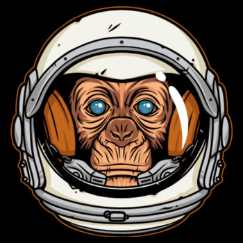 Astro Chimp - Unisex Premium Fleece Hooded Sweatshirt Design