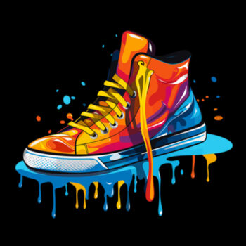 Colorful Sneaker - Unisex Premium Cotton T-Shirt Design