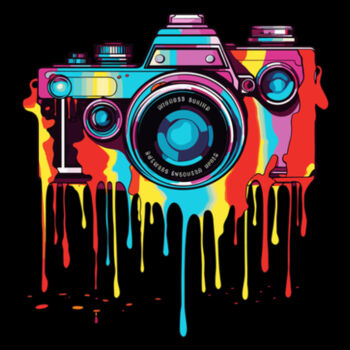 Colorful Cam - Unisex Premium Cotton T-Shirt Design
