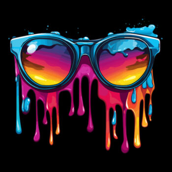 Colorful Sunglasses - Unisex Premium Cotton T-Shirt Design