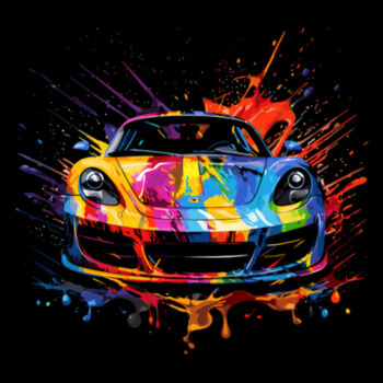 Colorful Sports Car - Unisex Premium Cotton T-Shirt Design
