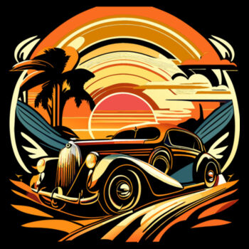 Sunset Drive - Unisex Premium Fleece Crew Sweatshirt Design