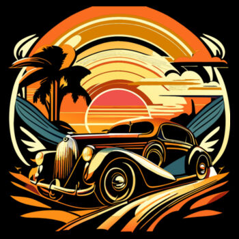 Sunset Drive - Unisex Premium Cotton T-Shirt Design