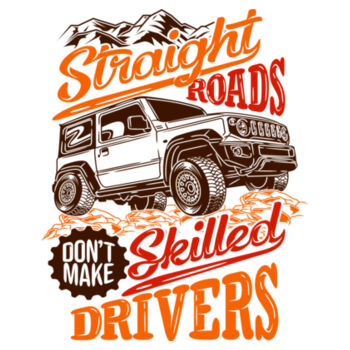 Straight Roads - Women's Premium Cotton T-Shirt Design