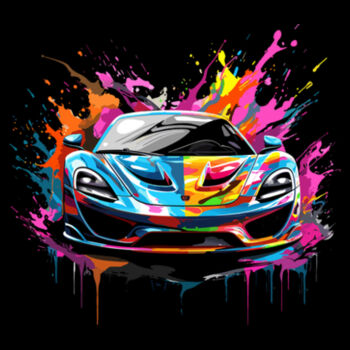 Colorful Super Car - Unisex Premium Cotton T-Shirt Design