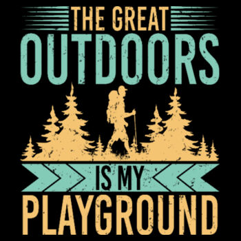 Outdoors Is My Playground - Youth Jersey Short Sleeve Tee Design