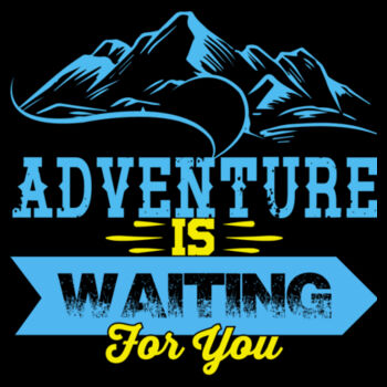 Adventure is Waiting - Unisex Premium Fleece Crew Sweatshirt Design