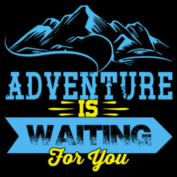 Adventure is Waiting - Unisex Premium Fleece Hooded Sweatshirt Design
