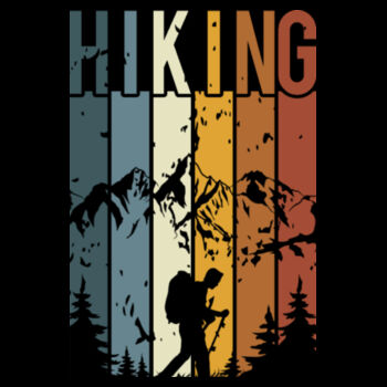 Hiking - Unisex Premium Cotton Long Sleeve T-Shirt Design