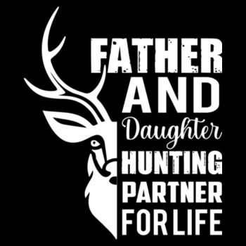 Father and Daughter Hunting Partners - Unisex Premium Cotton T-Shirt Design