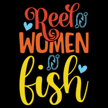 Reel Women Fish - Unisex Premium Cotton Long Sleeve T-Shirt Design