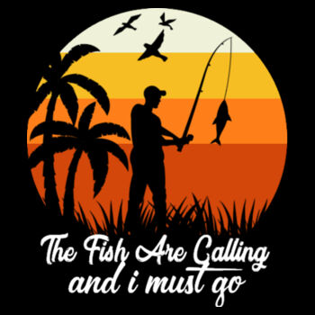 The Fish Are Calling - Unisex Premium Cotton T-Shirt Design