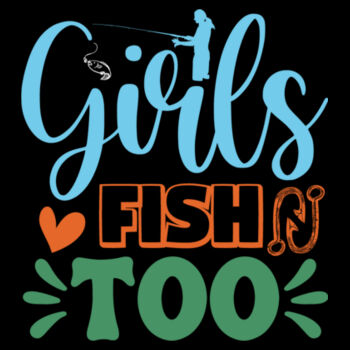 Girls Fish Too - Youth Jersey Short Sleeve Tee Design