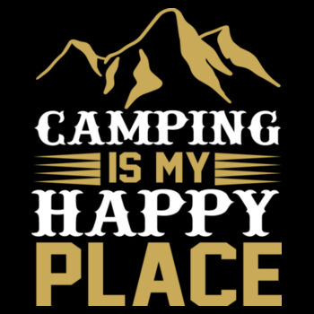 Camping Is My Happy Place - Unisex Premium Fleece Crew Sweatshirt Design