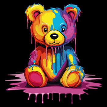 Colorful Teddy Bear - Unisex Premium Cotton T-Shirt Design