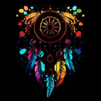 Colorful Dreamcatcher 2 - Unisex Premium Cotton T-Shirt Design