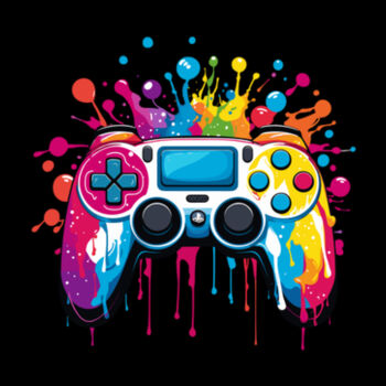 Colorful Controller - Unisex Premium Cotton T-Shirt Design