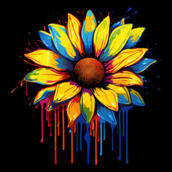 Colorful Sunflower - Unisex Premium Cotton T-Shirt Design
