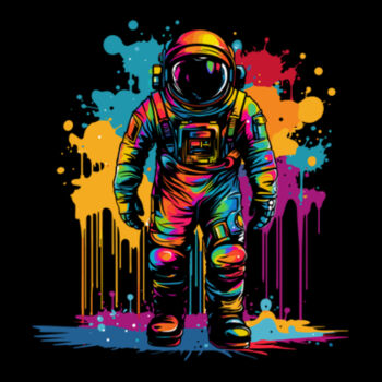 Colorful Astronaut - Women's Premium Cotton T-Shirt Design