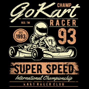 Go Kart Racer - Women's Premium Cotton T-Shirt Design