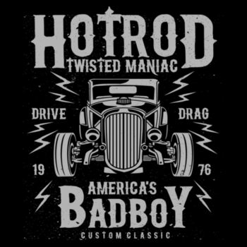 Twisted Hotrod - Unisex Premium Cotton Long Sleeve T-Shirt Design