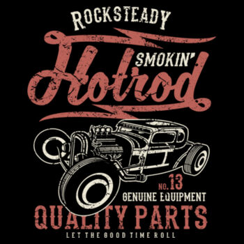 Smokin Hotrod - Unisex Premium Fleece Crew Sweatshirt Design