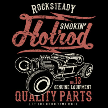 Smokin Hotrod - Unisex Premium Cotton T-Shirt Design
