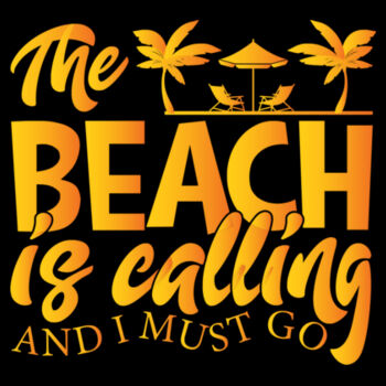 The Beach Is Calling - Unisex Premium Fleece Crew Sweatshirt Design