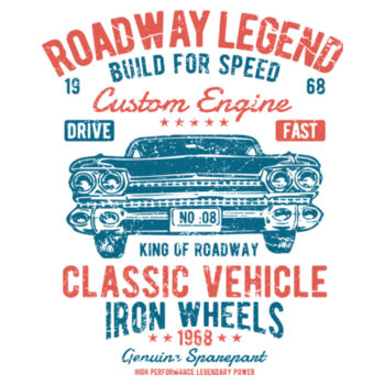 Roadway Legend - Women's Premium Cotton T-Shirt Design