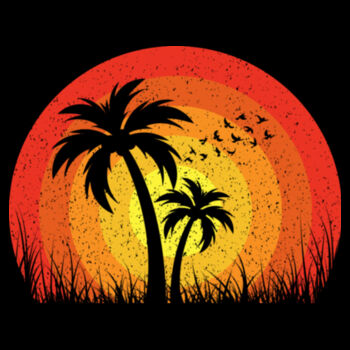 Summer Sunset - Unisex Premium Fleece Crew Sweatshirt Design