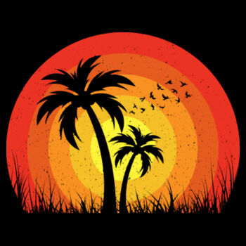 Summer Sunset - Unisex Premium Cotton T-Shirt Design