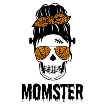 Momster Skeleton - Unisex Premium Cotton T-Shirt Design