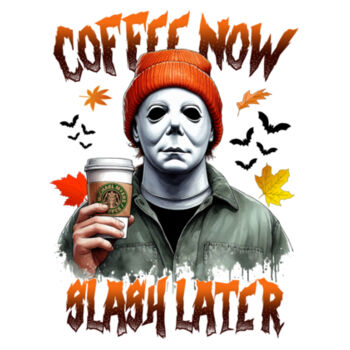 Michael Myers Coffee - Unisex Premium Cotton T-Shirt Design