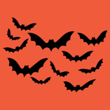 Halloween Bats - Unisex Premium Cotton T-Shirt Design