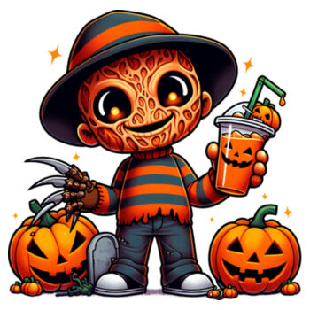 Happy Freddy Krueger - Unisex Premium Cotton Long Sleeve T-Shirt Design