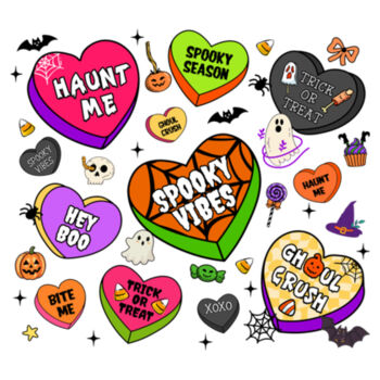 Spooky Candy - Unisex Premium Cotton Long Sleeve T-Shirt Design