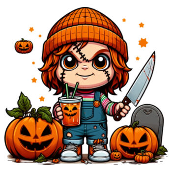 Happy Chucky - Women's Premium Cotton T-Shirt Design