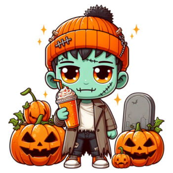 Happy Frankenstein - Women's Premium Cotton T-Shirt Design