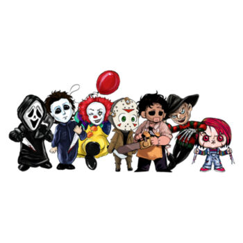 Best Horror Friends - Women's Premium Cotton T-Shirt Design