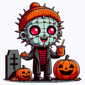 Happy Pinhead - Unisex Premium Fleece Hooded Sweatshirt Design