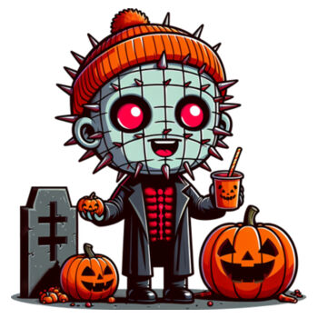 Happy Pinhead - Unisex Premium Cotton T-Shirt Design