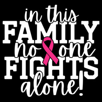 No One Fights Alone - Women's Premium Cotton T-Shirt Design