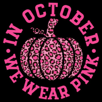 In October We Wear Pink - Unisex Premium Fleece Hooded Sweatshirt Design