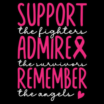 Support, Admire, Remember - Unisex Premium Fleece Crew Sweatshirt Design