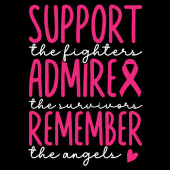 Support, Admire, Remember - Unisex Premium Cotton T-Shirt Design