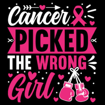 Cancer Picked The Wrong Girl - Youth Jersey Short Sleeve Tee Design